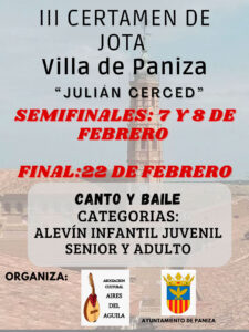 Cartel del certamen de Jotas